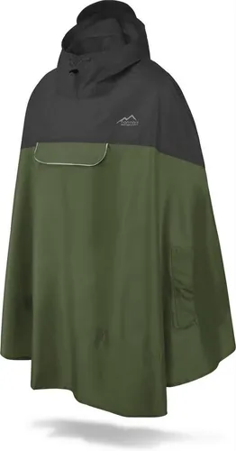 normani Regenponcho Unisex Regenponcho wasserdicht Cherrapunji mit Kapuze - 12000 mm Wassersäule - 3M™-Reflektor