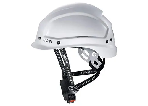 Uvex Pheos Alpine Schutzhelm - Belüfteter Arbeitshelm für Baustellen, ideal für Gerüste und Klettern, EN 397 und EN 12492 zertifiziert