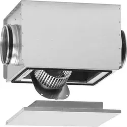 Helios Ventilatoren 09508 Rohrlüfter 230V 360 m3/h - Radial-Rohrventilator mit geräuschgedämpftem Gehäuse, ideal für schallempfindliche Umgebungen. Wartungsfreier Motor und hohe Leistung für effiziente Luftzirkulation.