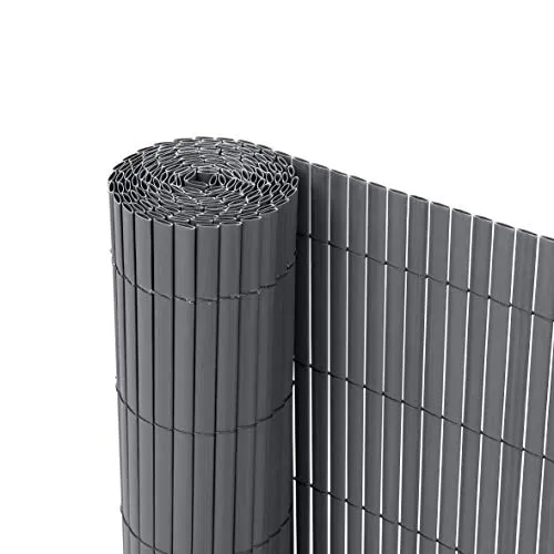 Ribelli Balkonsichtschutz Zaunsichtschutz PVC 0,9 x 3m anthrazit - Balkonsichtschutz aus robustem PVC, 3m lang und 90cm hoch, ideal für mehr Privatsphäre auf Ihrem Balkon.