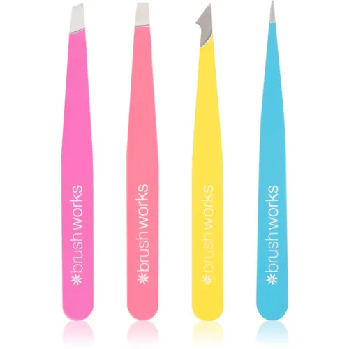 Brushworks Tweezer Set Neon Pinzetten-Set