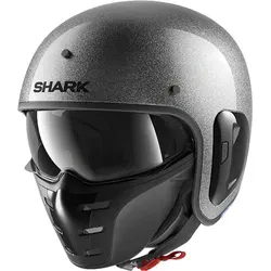Shark S-Drak 2 Glitter Jethelm, silber, Größe XS