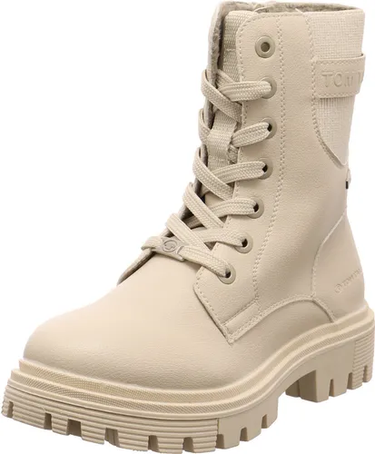 Tom Tailor Kids Mode-Stiefel 4270370016, beige, 32 EU - Wanderschuhe mit modernem Logo, ideal für warme Füße bei Abenteuern im Freien.