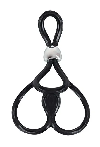 You2Toys Triple Ball- und Cockring - zwei Hodenringe und ein Penisring für ihn, softes Sexspielzeug für intensive Erektion, schwraz