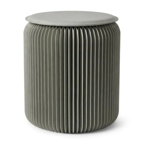 Polsterhocker Grau von Lyveo