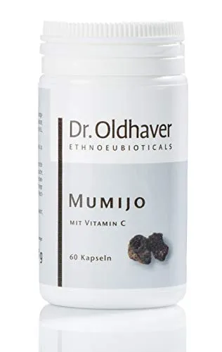 Dr. Oldhaver Mumijo Kapseln, Shilajit Pulver, ayurvedische Nahrungsergänzung, Huminsäure Kapseln, unterstützt das Immunsystem, 60 Kapseln