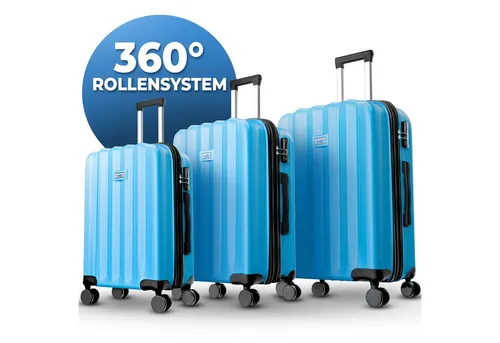 MTB Koffer Reisekoffer Rollkoffer Hartschalen Handgepäck ABS Dehnungsfuge, Handgepäck - Mittlerer Koffer- Großer Koffer