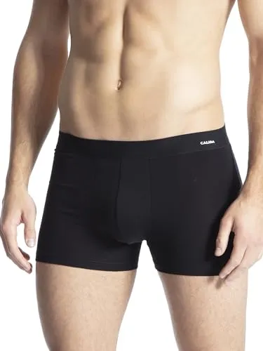 CALIDA Boxer Cotton Code Herren - Schwarz XXL - Herrenunterhosen aus 95% Baumwolle, super bequem und pflegeleicht, ideal für den täglichen Gebrauch, trocknergeeignet und bei 60°C waschbar.