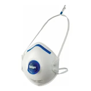 Dräger X-plore 1320 FFP2 V NRD Partikelschutzmaske - 10er Pack mit Ventil - Werkstatt und Zubehör: Hochwertige FFP2 Maske mit Ventil für optimalen Atemkomfort und effektiven Schutz bei Arbeiten in staubigen Umgebungen.