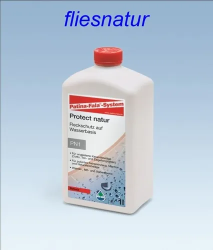 Patina Fala Protect natur 1L - Fleckschutz auf Wasserbasis - Flüssigreiniger für effektiven Fleckschutz, umweltfreundlich und ohne Glanz, ideal für empfindliche Oberflächen.