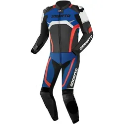 Bogotto Misano 2-Teiler Motorrad Lederkombi für Männer, Größe 52 - Motorradkombis aus hochwertigem Rindleder (1,2-1,4 mm) mit Sicherheitsnähten und YKK-Reißverschlüssen für maximalen Schutz und Komfort.