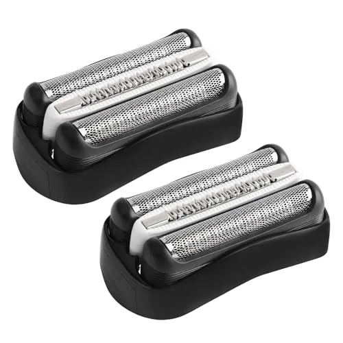 Stück Ersatz-Scherkopf Kompatibel mit Series 3, 32B Rasierköpfe Ersatzklingen Klingen Rasierkopf für Series 3 3000s, 3010s, 3040s,3050cc, 300s, 310s etc (32B, Schwarz) 2