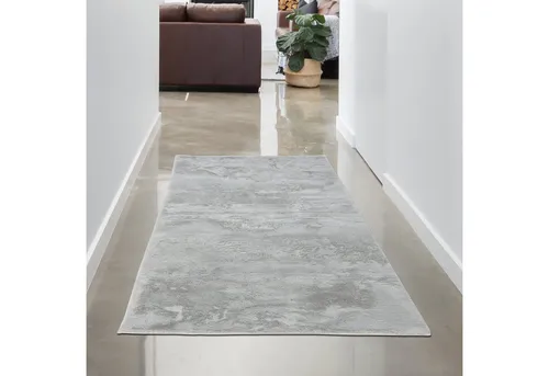 Carpetia Teppich Weicher Gästezimmer Hasenfell Teppich • waschbar • in grau, rechteckig, Höhe: 11 mm