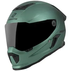 Bogotto Rapto Helm XL - Grün für Männer - Motorradhelm mit kratzfestem Visier und Vorbereitung für Pinlock, ideal für Sicherheit und Komfort beim Fahren.