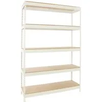 PROREGAL Schwerlastregal Giant Wood Yeti Five 250 x 120 x 45 cm – 400 kg Traglast - Hochwertiges Schwerlastregal mit 5 verstellbaren Holzböden und 400 kg Fachlast pro Ebene. Ideal für Werkstatt und Lager. Einfache Montage dank Stecksystem.
