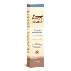 Luvos Naturkosmetik getöntes Gesichtsfluid hell - Arzneimittel für einen jugendlich-strahlenden Teint, angereichert mit Aprikosenkernöl und Heilerde für sofortige Erholung und Pflege der Haut.