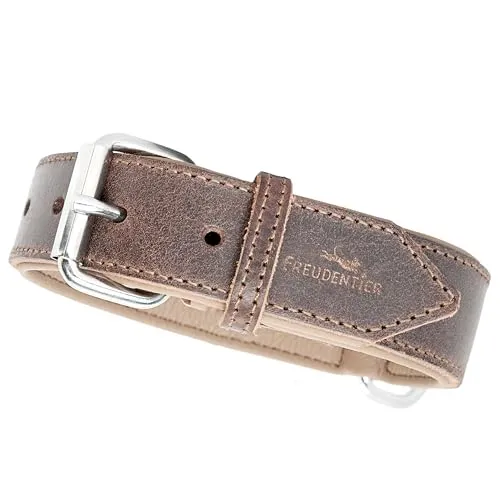 FREUDENTIER Hundehalsband aus zertifiziertem Leder von Freudentier