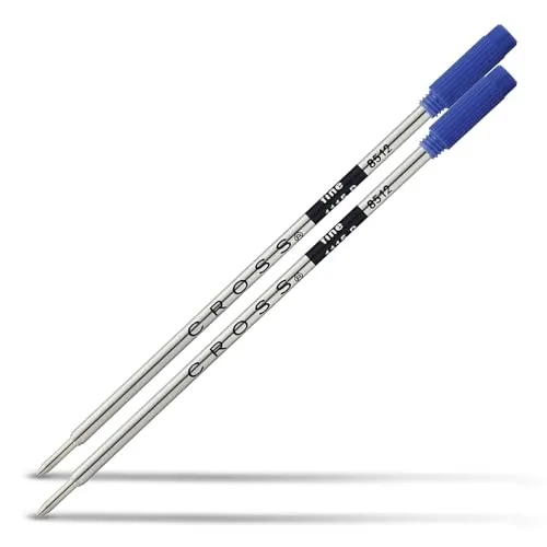 Cross 8512-2 Kugelschreibermine (Strichstärke F, dokumentenecht) 2 Stück blau