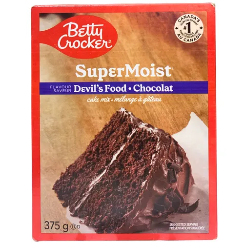 Betty Crocker Super Moist Cake Mix Devil's Food 375g – Backmischung