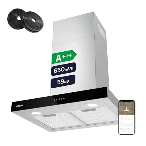 CIARRA CBCS6102 A+++ Dunstabzugshaube 60cm Umluft 650m³/h