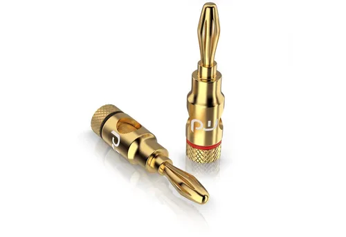 Primewire Audio-Adapter, Bananenstecker für Kabel bis 6,8mm² für Lautsprecherkabel & Verstärker