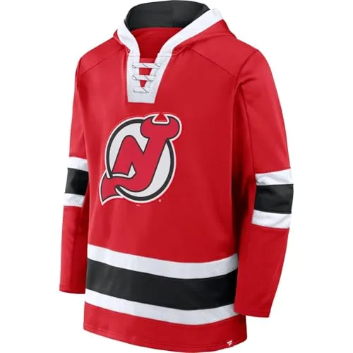 Fanatics New Jersey Devils NHL Laced Hockey Hoody - XXL - Stylischer Hoodie für Fans der New Jersey Devils, aus hochwertigem Polyester-Fleece für optimalen Tragekomfort und perfekte Wärme.