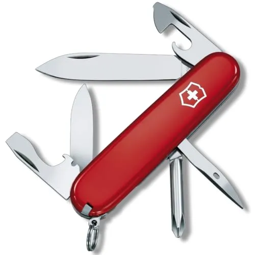 Victorinox Tinker 1.4603 Schweizer Taschenmesser - 12 Funktionen in Rot - Taschenmesser mit 12 Funktionen, ideal für Outdoor-Abenteuer und den täglichen Gebrauch, kompakt und robust.