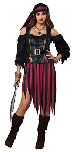 Déguisement pirate rebelle femme Jadeo