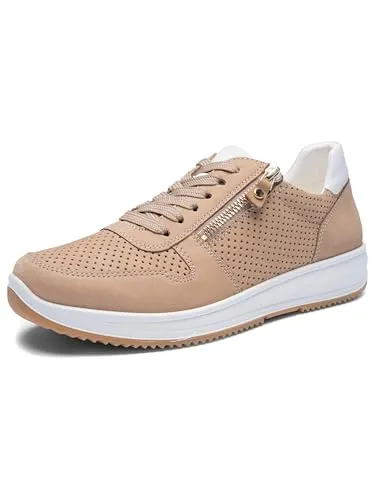Ara Damen Sneaker Osaka - Bequemer Freizeit Sneaker in Braun (39 EU) - Sneaker für Damen mit modischem Keilabsatz und Frottee-Futter, ideal für komfortable Freizeitlooks.