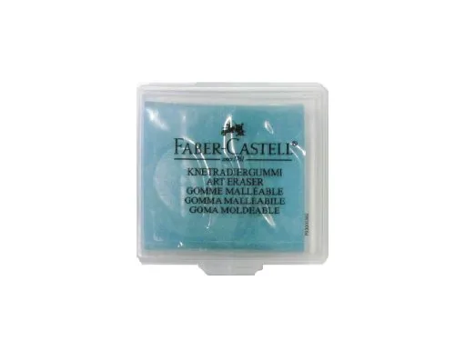 Knetgummi Radierer, Faber Castell in Rot, Gelb oder Blau, sortiert. (türkis)
