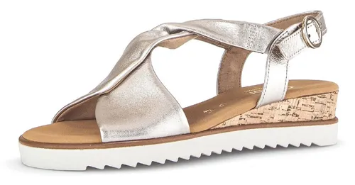 Gabor Comfort Sandalette Metallic in Gr. 37 – Puderfarben in gold von Gabor