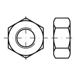 Reyher Sechskantmutter DIN 555 M 12 aus Polyamid - Hochwertige Sechskantmutter aus robustem Polyamid, ideal für vielseitige Anwendungen in der Befestigungstechnik. Verpackungseinheit: 100 Stück.