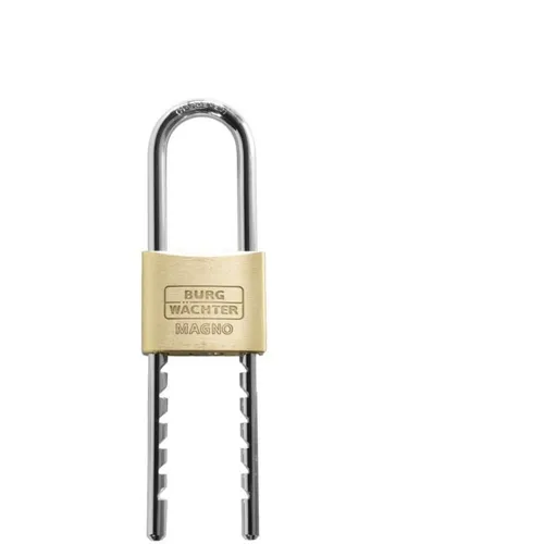 Burg Wächter Magno 400 E HB 50 Flex Vorhängeschloss 50mm - Flexibles Vorhängeschloss mit anpassbarer Bügelhöhe von 59 bis 149 mm. Robuste Bauweise aus massivem Messing, ideal für verschiedene Einsatzgebiete, auch bei Wind und Wetter.