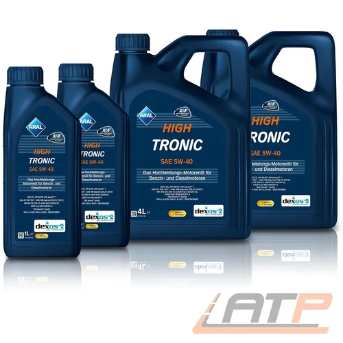 2x 1 L + 2x 4 L = 10 LITER ARAL HIGHTRONIC HIGH TRONIC 5W-40 MOTOR-ÖL MOTOREN-ÖL