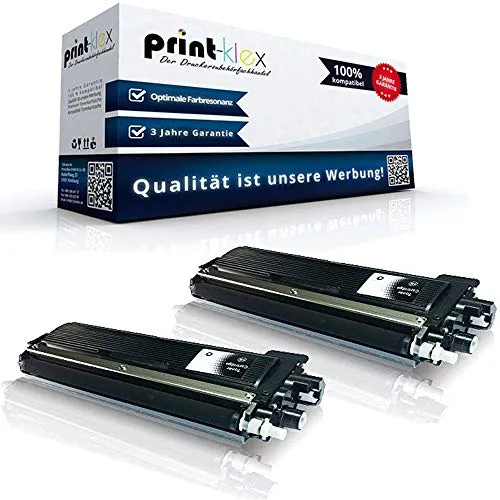 2X Print-Klex Tonerkartuschen für Brother TN-242BK - Toner für Brother Drucker, kompatibel mit MFC 9142 CDN und mehr. 2x Schwarz, je 2.500 Seiten, einfach einzusetzen für hochwertige Druckergebnisse.