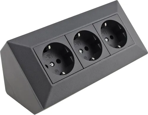 ChiliTec 3-fach Steckdosenblock Eck-Steckdose 90° Winkel