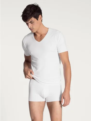 Calida Clean Line T-Shirt Weiß Mikromodal Medium Herren von CALIDA