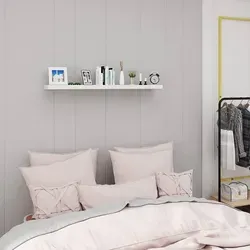 Wandregal Wandboard Freischwebend Schweberegal Holz Board Weiß 110x22.9x3.8cm - Woltu