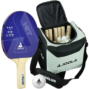 Joola Tischtennis Set 14 Hit – Schläger & 30 Bälle - Tischtennisschläger Set für Unisex Erwachsene, ideal für Allround-Spieler, inklusive 30 Bälle und Schlägerhülle für optimalen Schutz und Transport.