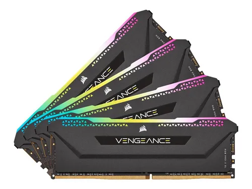 Corsair Vengeance RGB PRO SL 64GB DDR4 3200 RAM - Arbeitsspeicher mit lebendiger RGB-Beleuchtung, ideal für Gaming und kreative Anwendungen. Nur 44 mm hoch, perfekt für kompakte Builds und kompatibel mit Luftkühlern.
