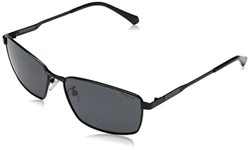 POLAROID Pld 2137/g/s/x 807/M9 BLACK Sunglasses Men's Steel, Standard, 60