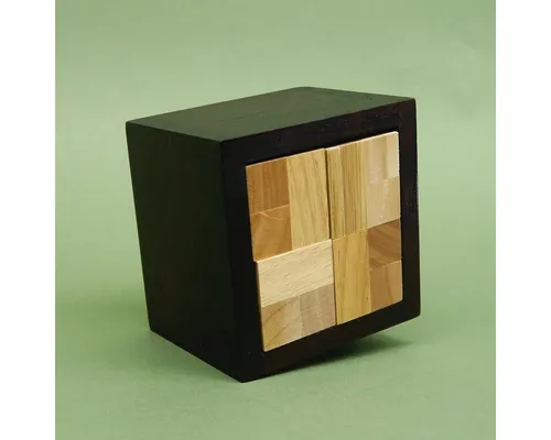 ROMBOL Denkspiele Spiel POCO LOCO - interessantes Interlockingpuzzle, Denkspiel, Holzpuzzle