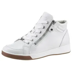 ara Damen Rom Sneaker, White 12 44499 69, 38 EU - Damen-Sneaker mit Wechselfussbett und High Soft Bamboo für optimalen Tragekomfort