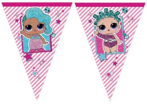 Generique - LOL 2.3m Colourful Children's Bunting