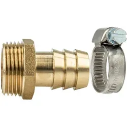 Tecuro - Sauger Schlauchtülle Ø 8 Mm X 1/2 Zoll Ag Und W4 Schlauchschelle 8-12 Mm