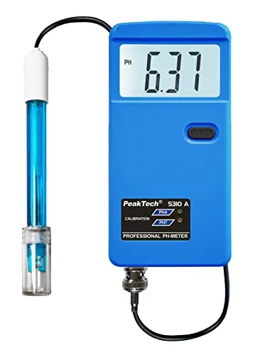 PeakTech PH-Messgerät P 5310A digital - PH- und Nitratmessgerät mit externem Sensor für präzise Messungen in Flüssigkeiten, ideal für Labore und Umweltanalysen.