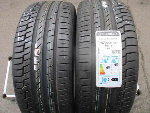 Continental PremiumContact 6 245/50 R19 101Y - Sommerreifen für hohe Geschwindigkeiten - Autoreifen mit Geschwindigkeitsindex Y für bis zu 300 km/h, ideal für PKW, SUV und Geländewagen, bietet hervorragende Fahrstabilität und Sicherheit.