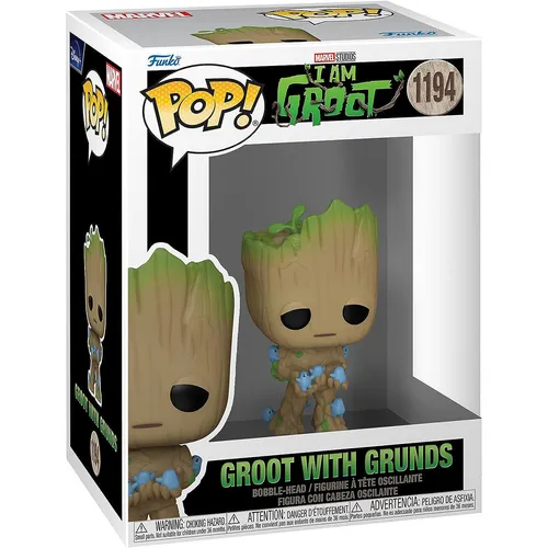 Marvel I am Groot - Groot with Grunds 1194 - Funko Pop! Vinyl Figur