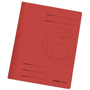 herlitz Schnellhefter easy orga Karton rot DIN A4, 10 St.
