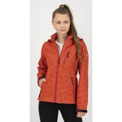 DEPROC ACTIVE SHELBY PEAK DC Softshelljacke - Funktionsjacken, leichte und wasserabweisende Softshelljacke mit All-Over-Print und abnehmbarer Kapuze, ideal für aktive Outdoor-Aktivitäten und wechselhaftes Wetter.